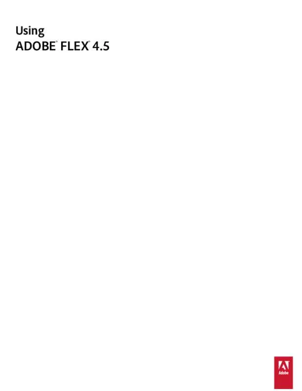 Mode d'emploi ADOBE FLEX 4.5