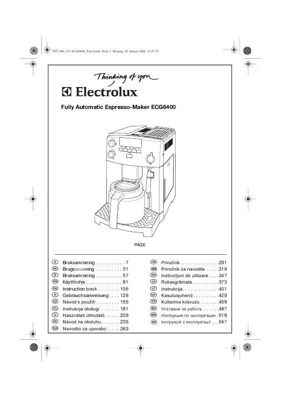 Mode d'emploi AEG-ELECTROLUX ECG6400