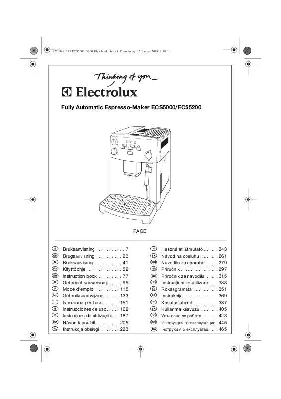 Mode d'emploi AEG-ELECTROLUX ECS5000
