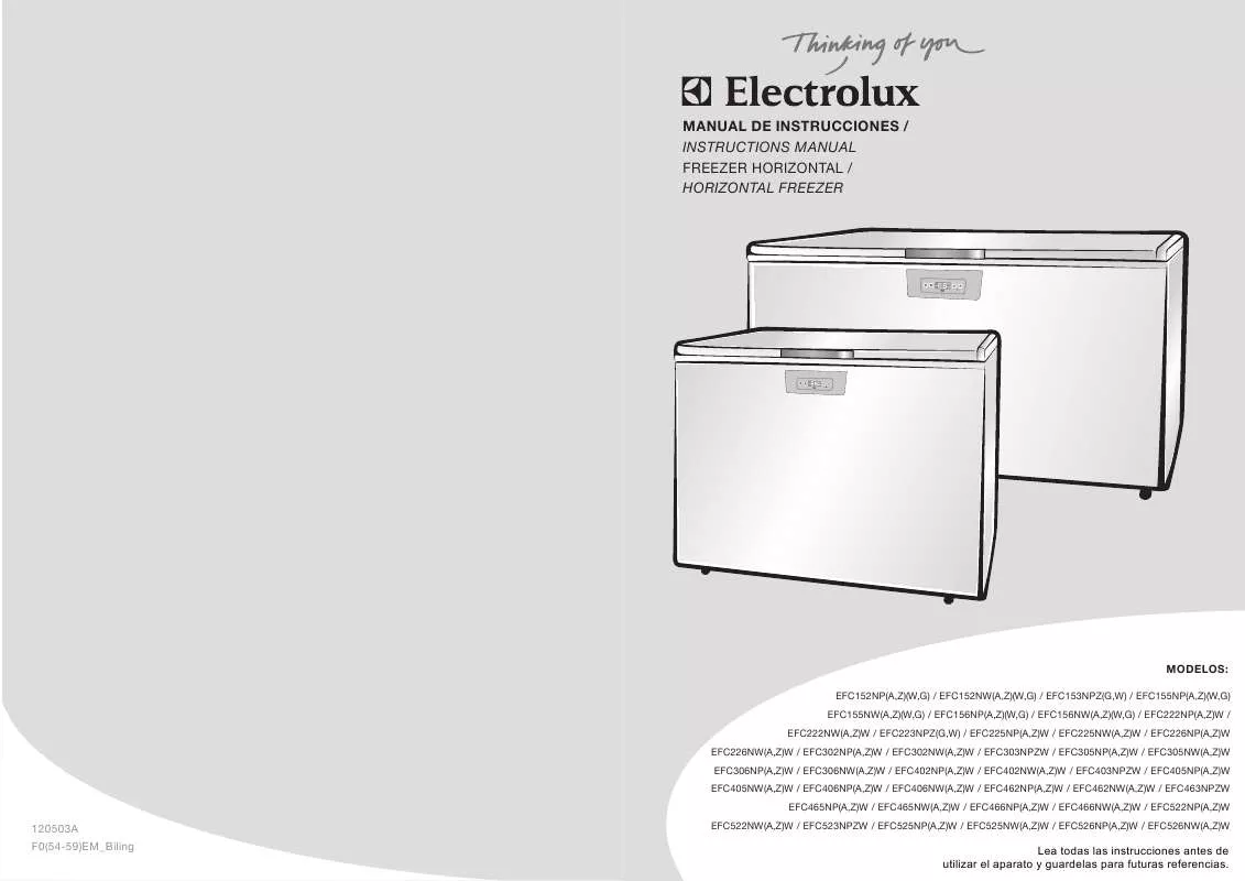 Mode d'emploi AEG-ELECTROLUX EFC403NPZW