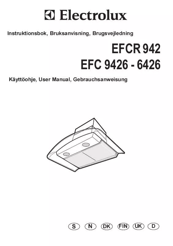 Mode d'emploi AEG-ELECTROLUX EFCR942X