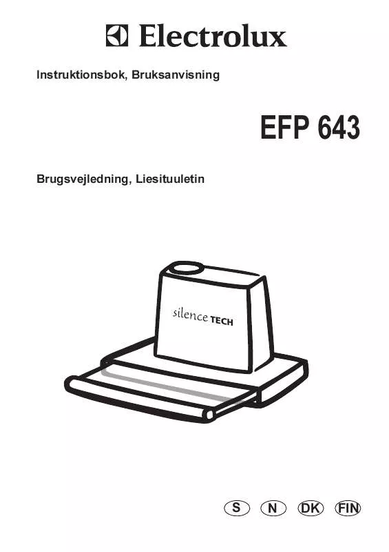 Mode d'emploi AEG-ELECTROLUX EFP643AB