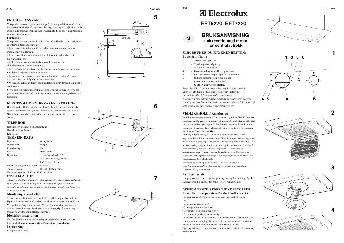 Mode d'emploi AEG-ELECTROLUX EFT6220