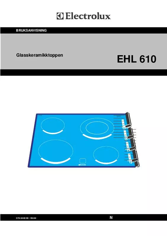 Mode d'emploi AEG-ELECTROLUX EHL610
