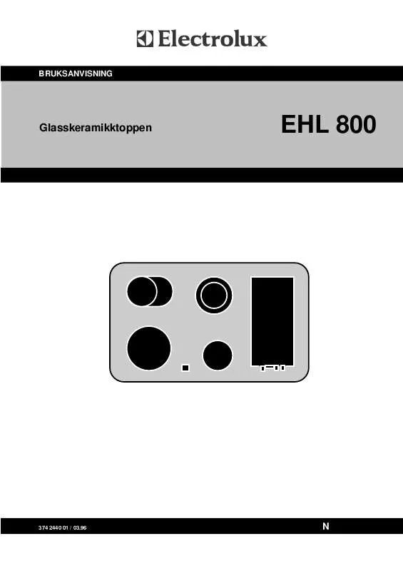 Mode d'emploi AEG-ELECTROLUX EHL800