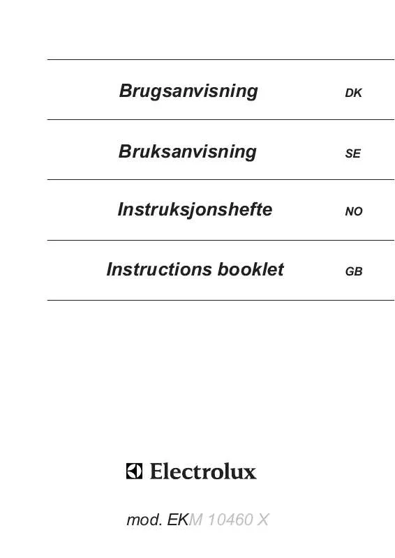 Mode d'emploi AEG-ELECTROLUX EKM10460X