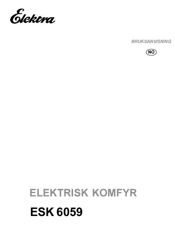 Mode d'emploi AEG-ELECTROLUX ESK6059