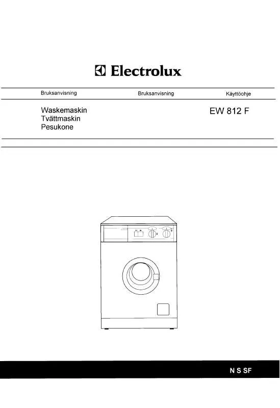 Mode d'emploi AEG-ELECTROLUX EW812F
