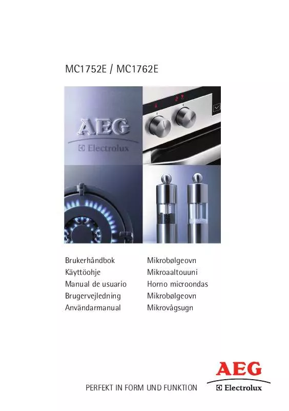 Mode d'emploi AEG-ELECTROLUX MC1762EA
