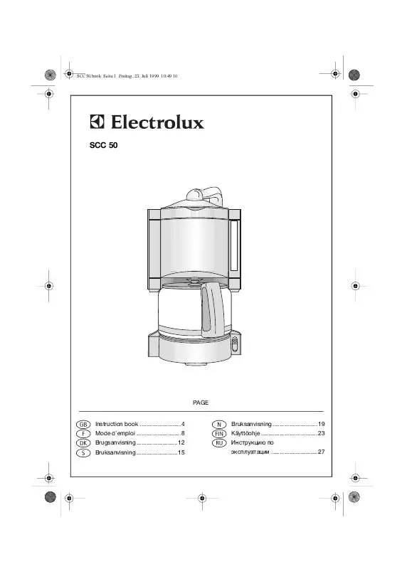Mode d'emploi AEG-ELECTROLUX SCC50