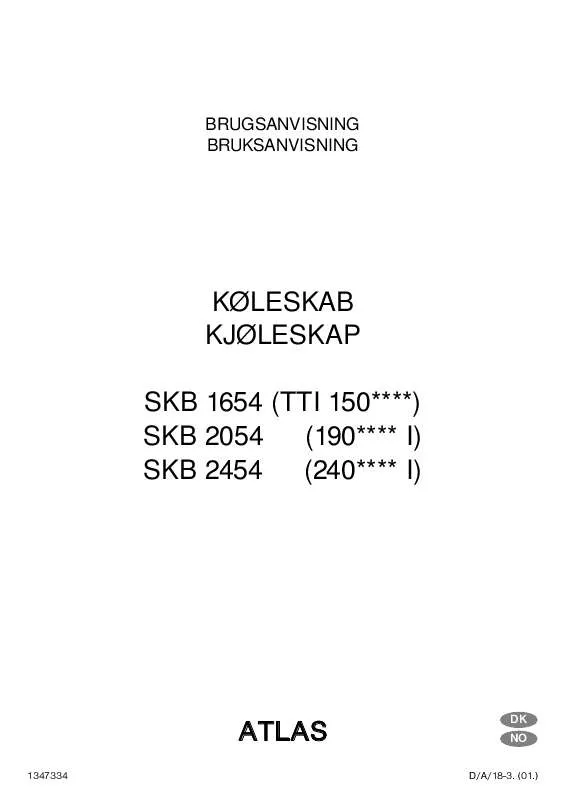 Mode d'emploi ATLAS SKB1654