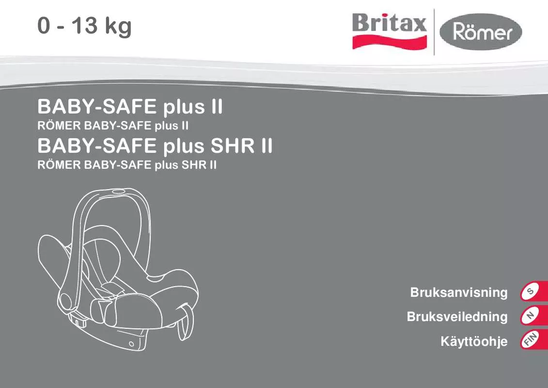 Mode d'emploi BRITAX BABY-SAFE PLUS SHR II