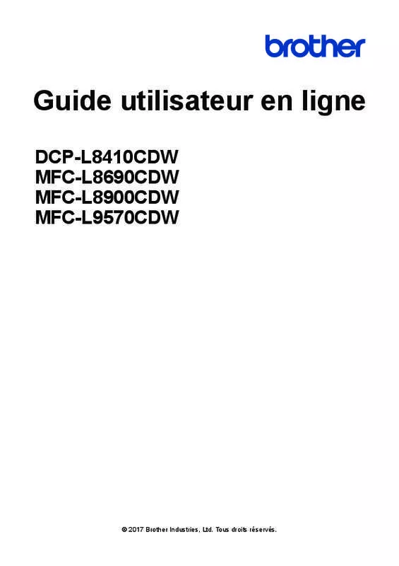 Mode d'emploi BROTHER DCP-L8410CDW