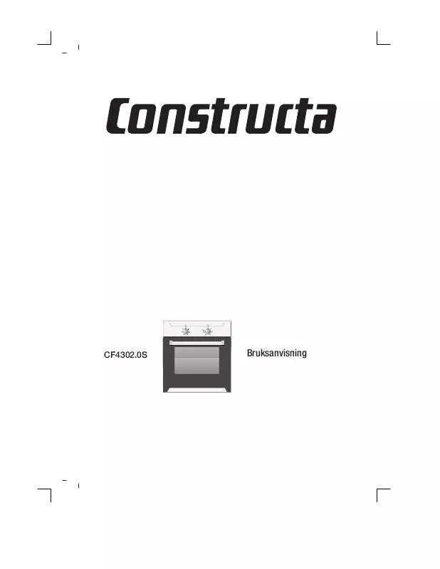 Mode d'emploi CONSTRUCTA CF430250S