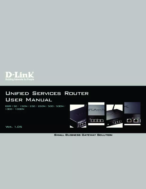 Mode d'emploi D-LINK DSR-1000N