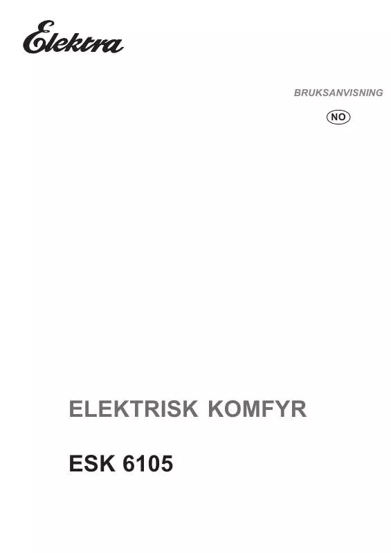 Mode d'emploi ELEKTRA ESK6105