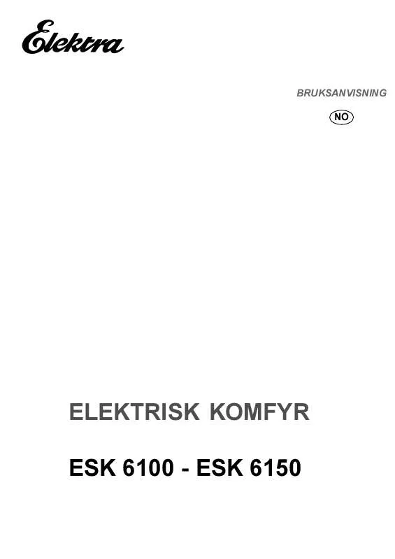 Mode d'emploi ELEKTRA ESK6150K