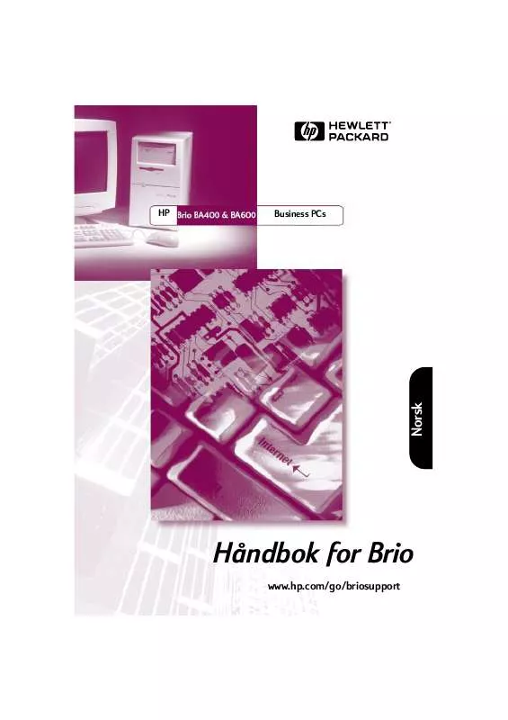 Mode d'emploi HP BRIO BA600