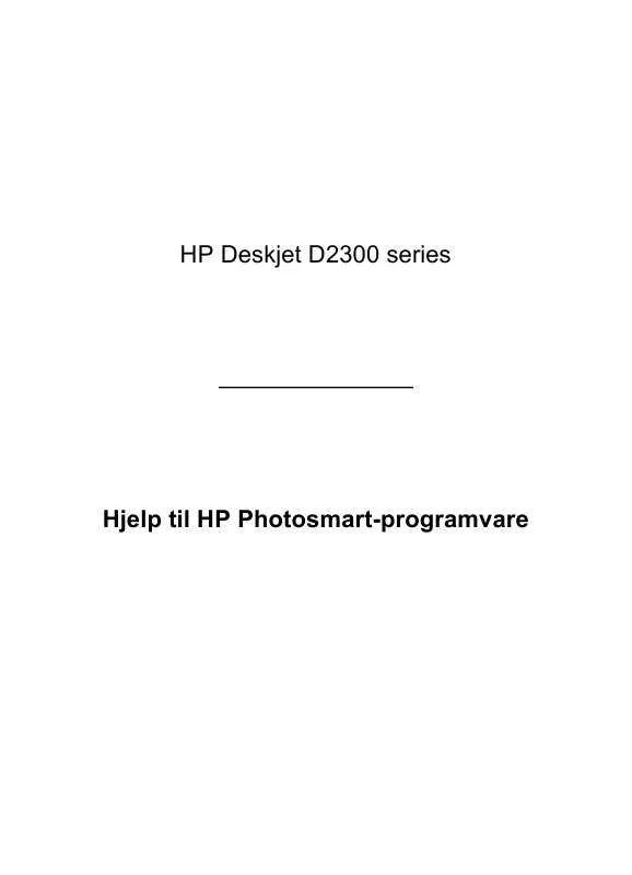 Mode d'emploi HP DESKJET D2360