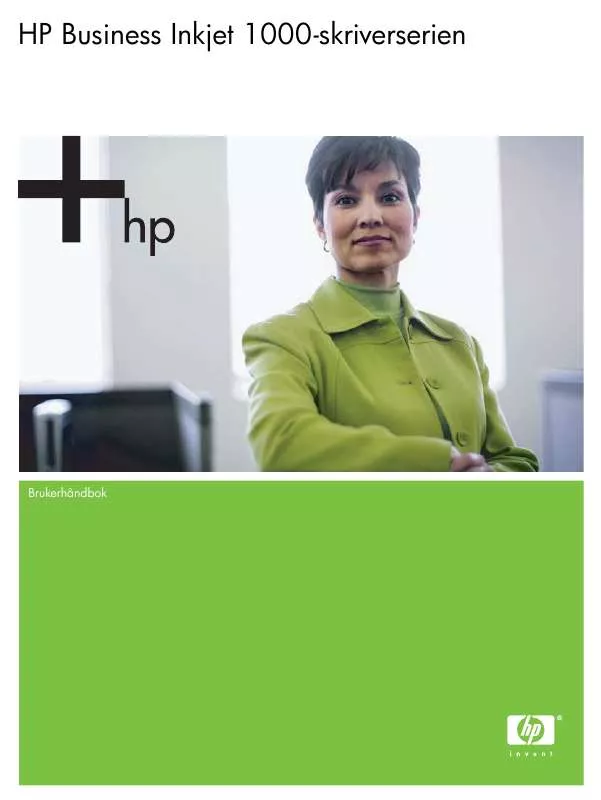 Mode d'emploi HP INKJET 1000
