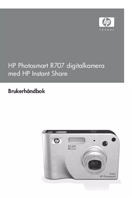 Mode d'emploi HP PHOTOSMART R707