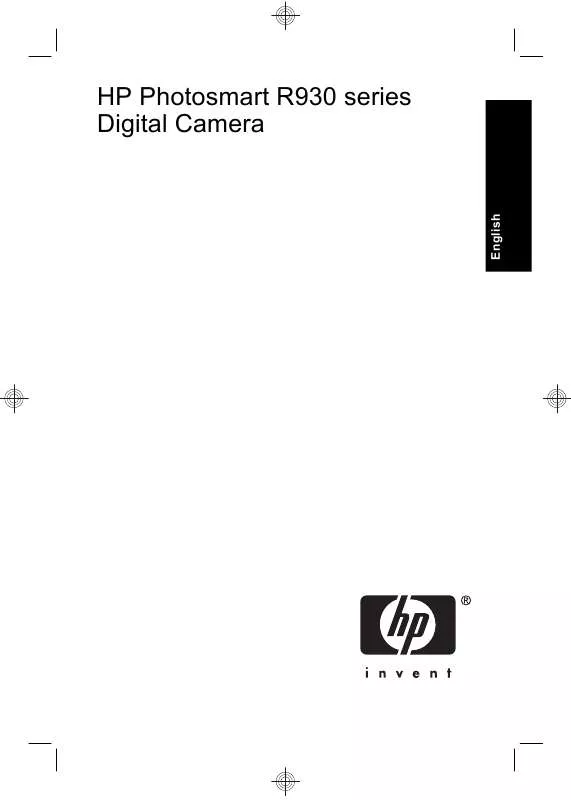 Mode d'emploi HP PHOTOSMART R930
