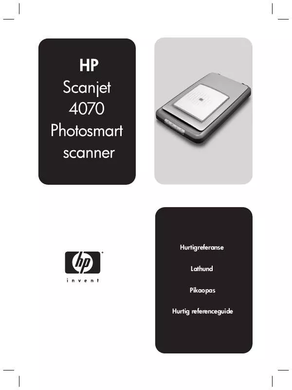 Mode d'emploi HP SCANJET 4070 PHOTOSMART