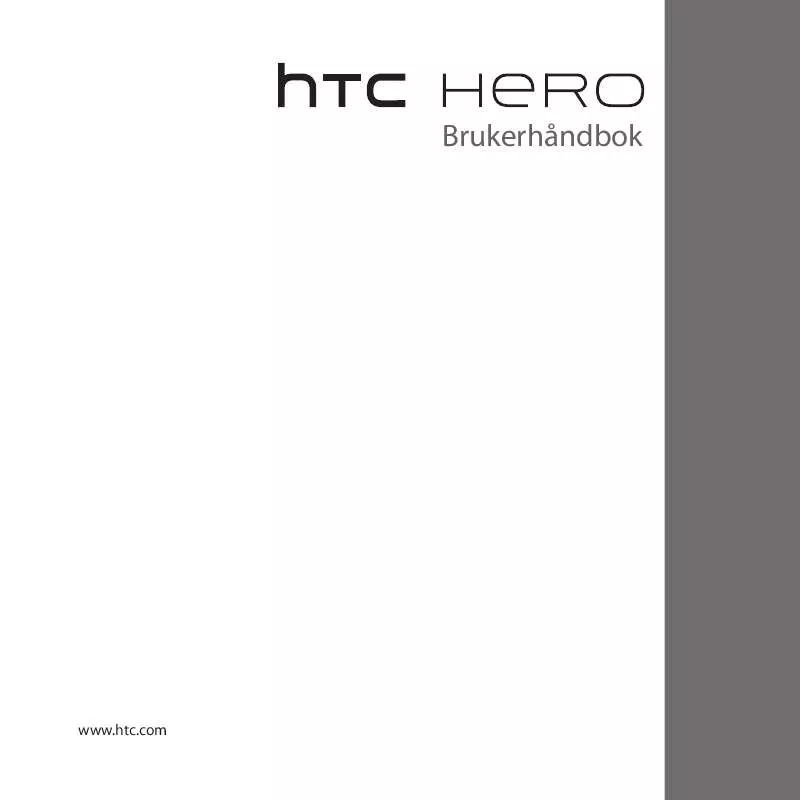Mode d'emploi HTC HERO