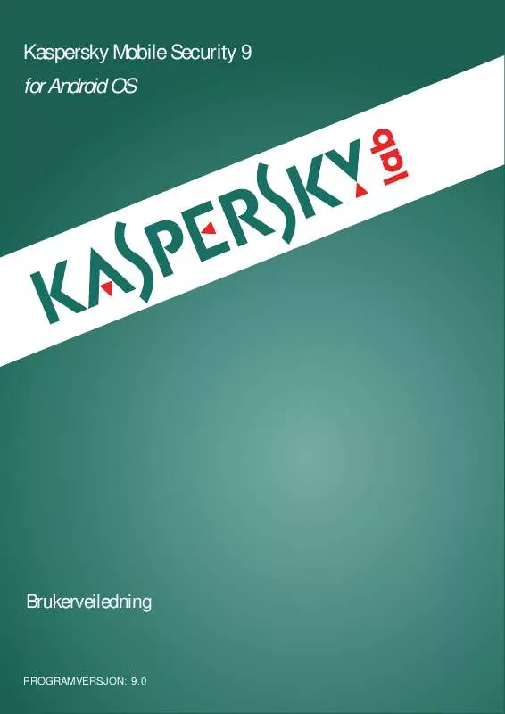 Mode d'emploi KASPERSKY MOBILE SECURITY 9