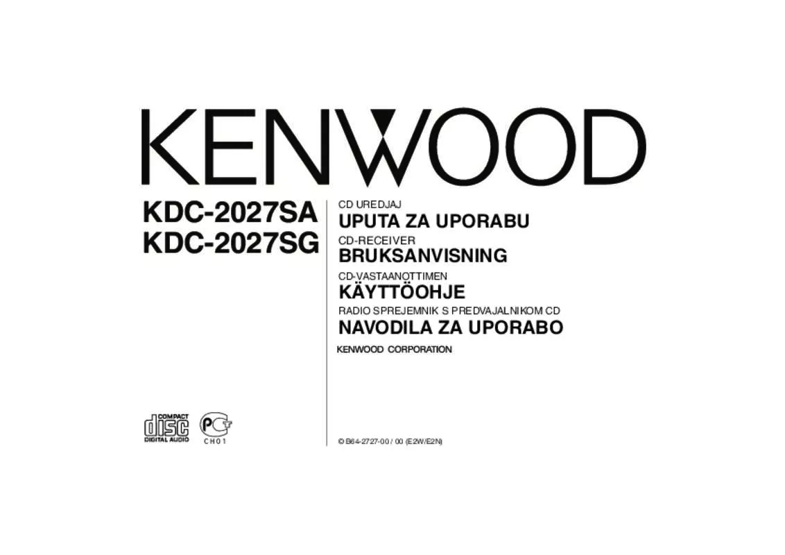 Mode d'emploi KENWOOD KDC-2027SG