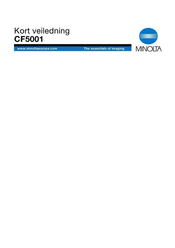 Mode d'emploi KONICA MINOLTA CF5001