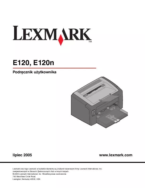 Mode d'emploi LEXMARK E120