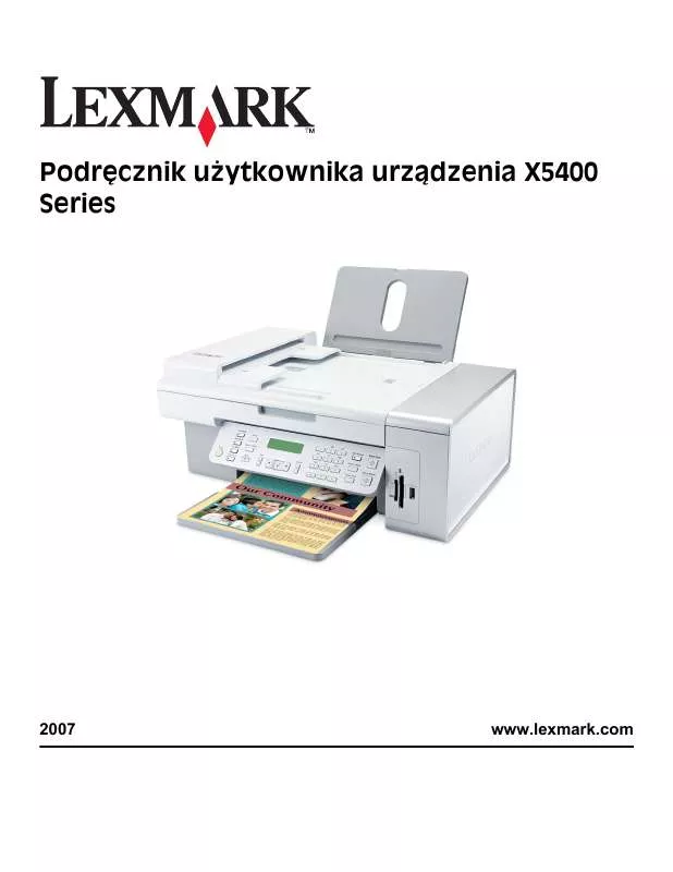 Mode d'emploi LEXMARK X5495