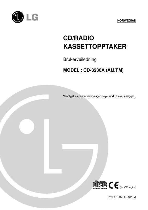 Mode d'emploi LG CD-3230A