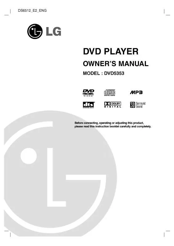Mode d'emploi LG DVD5353