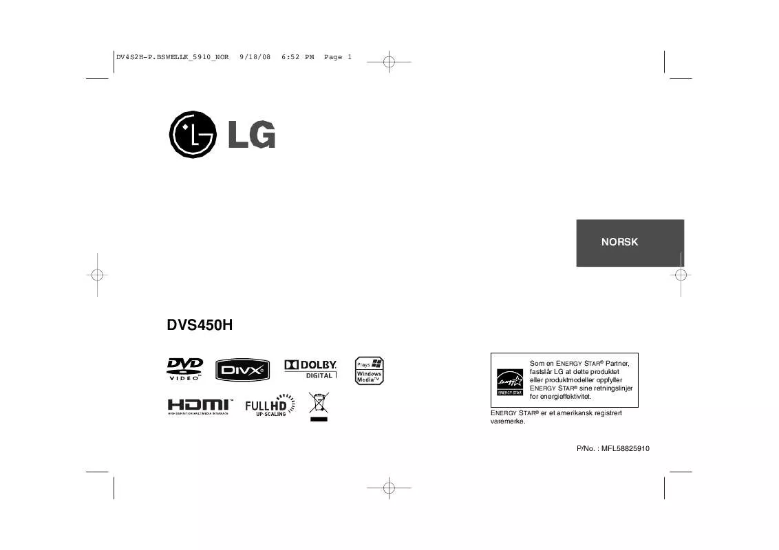 Mode d'emploi LG DVS450H
