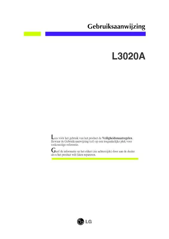 Mode d'emploi LG L3010T