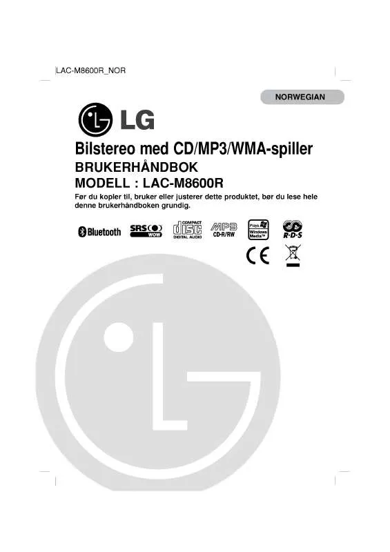 Mode d'emploi LG LAC-M8600R
