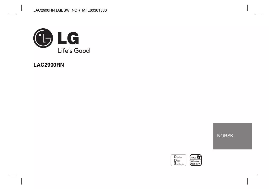 Mode d'emploi LG LAC-2900RN