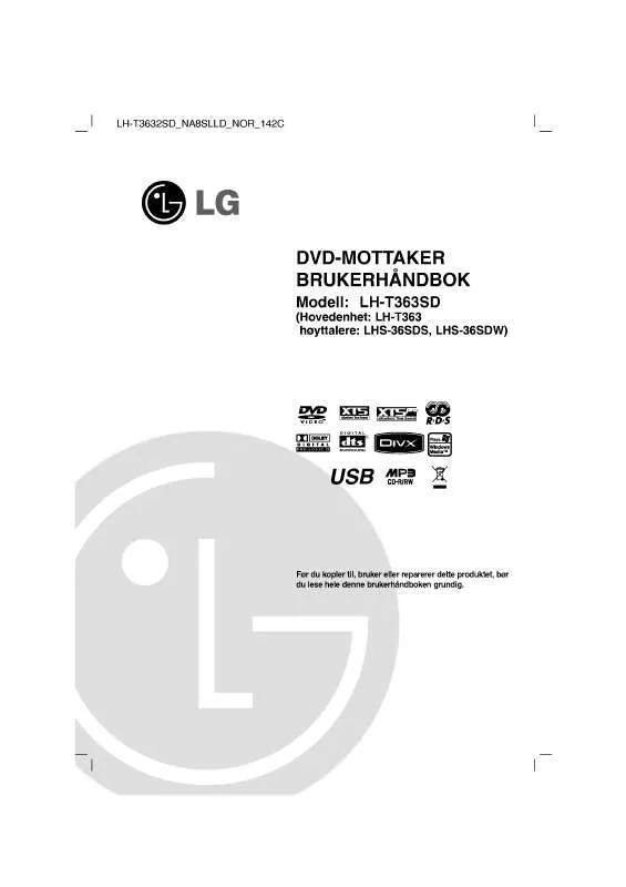 Mode d'emploi LG LH-T363SD