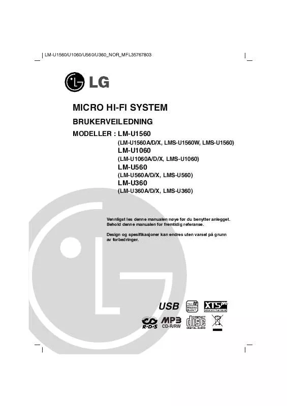Mode d'emploi LG LM-U1060D