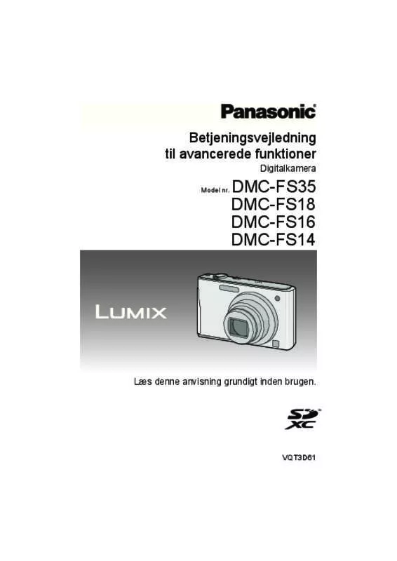 Mode d'emploi PANASONIC LUMIX DMC-FS35EF