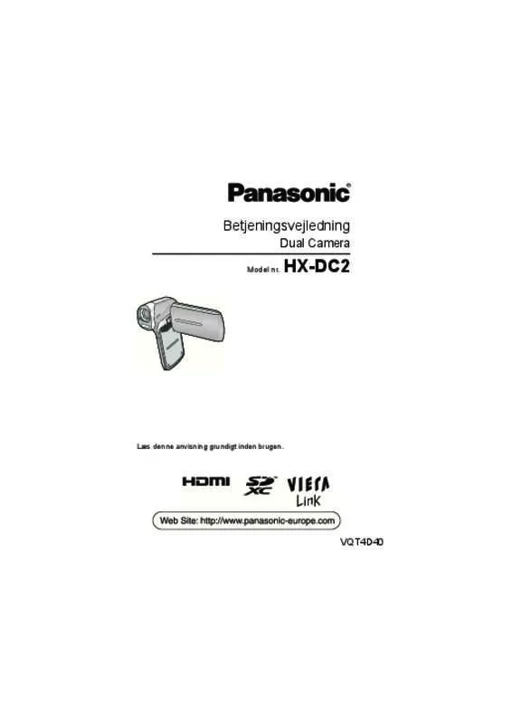 Mode d'emploi PANASONIC HX-DC2