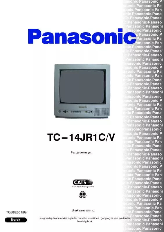 Mode d'emploi PANASONIC TC-14JR1CV