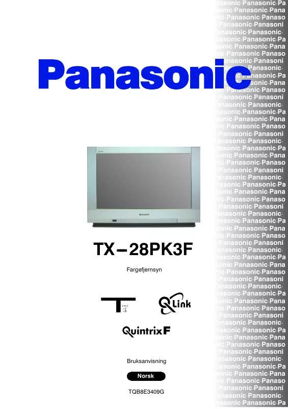 Mode d'emploi PANASONIC TX-28PK3F