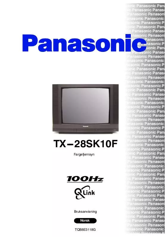 Mode d'emploi PANASONIC TX-28SK10F