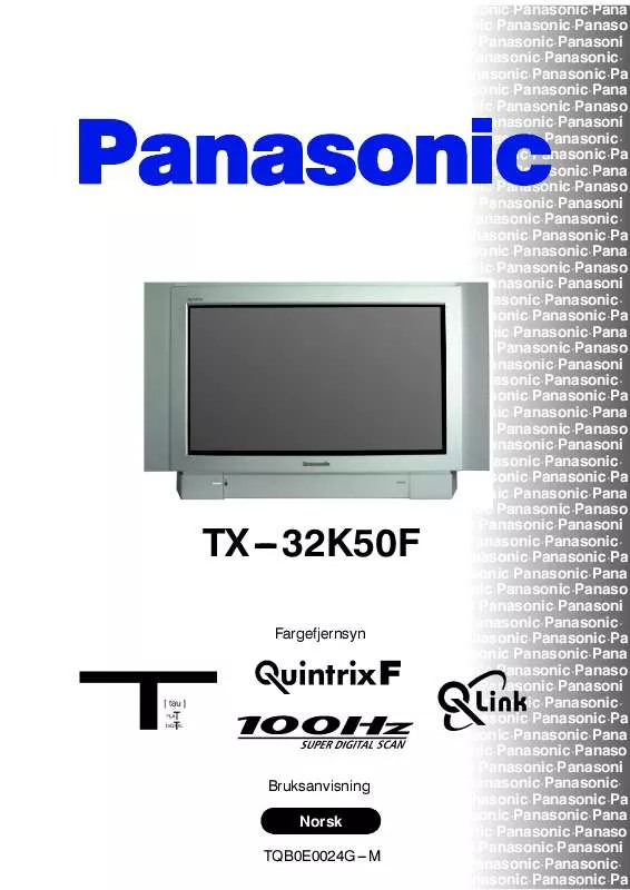 Mode d'emploi PANASONIC TX-32K50F