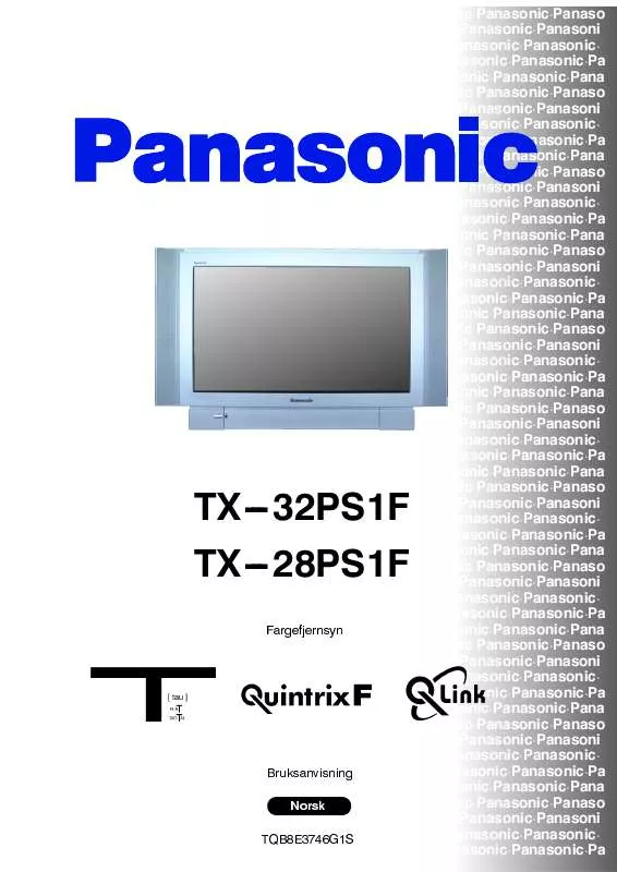 Mode d'emploi PANASONIC TX-32PS1F