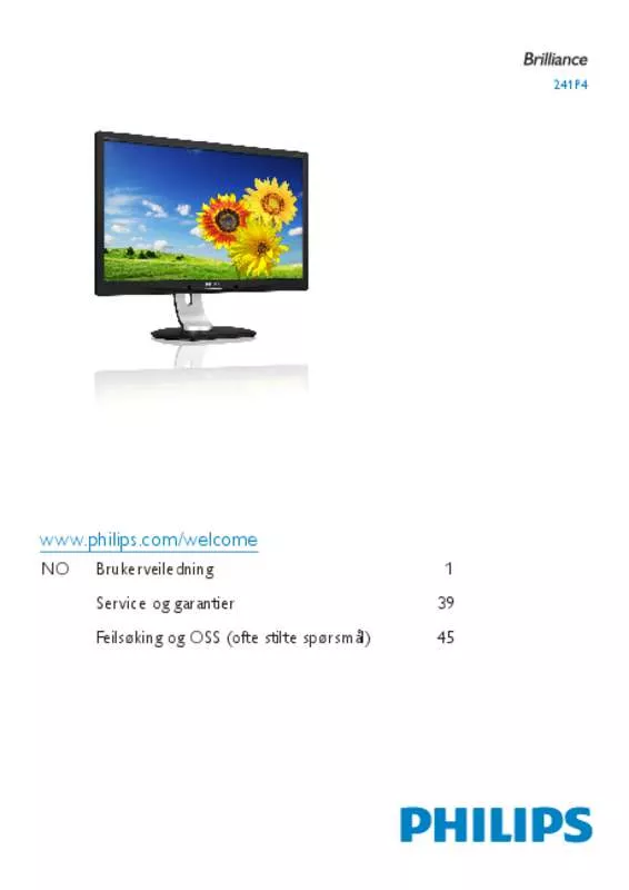 Mode d'emploi PHILIPS 241P4QRYES/00