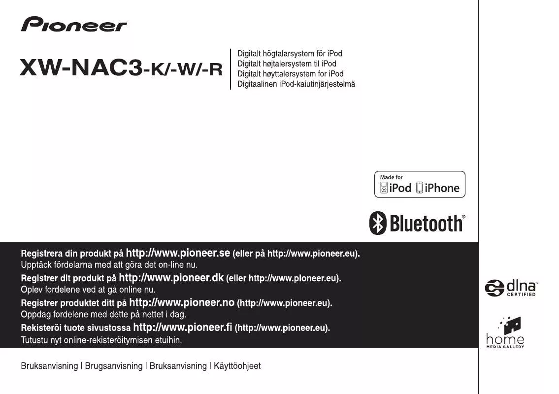 Mode d'emploi PIONEER XW-NAC3-K